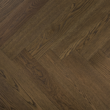 Vidar Design plancher d'ingénierie Chêne Blanc Américain Herringbone Camel 5 po. X 3/4 po. grade Charactère (VD085)